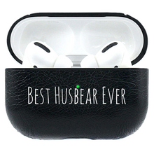 Load image into Gallery viewer, Best Husbear Ever Leather Airpods Pro Case - Bearified Gear