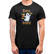 Load image into Gallery viewer, Here For The Booz Halloween T-Shirt - Bearified Gear