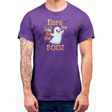 Load image into Gallery viewer, Here For The Booz Halloween T-Shirt - Bearified Gear