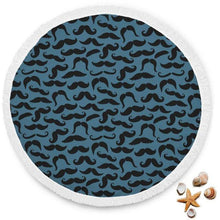Load image into Gallery viewer, Round Mustache Beach Towel - Bearified Gear