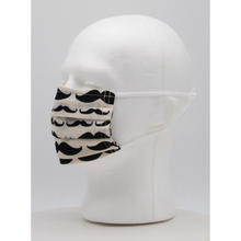 Load image into Gallery viewer, Mustache Print Face Mask - Bearified Gear