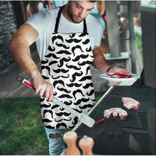 Load image into Gallery viewer, Mustache Print Adjustable Apron - Bearified Gear
