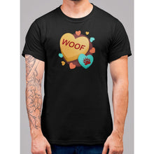 Load image into Gallery viewer, Woof Valentines Day Hear T-Shirt - Bearified Gear