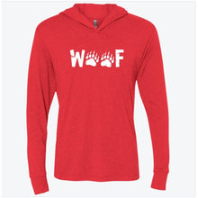 Load image into Gallery viewer, Woof Long Sleeve Hooded Shirt - Bearified Gear