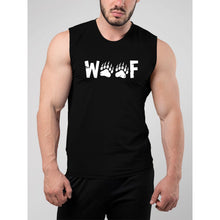 Load image into Gallery viewer, Woof Wording Muscle Tank Top - Bearified Gear
