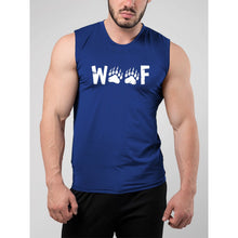 Load image into Gallery viewer, Woof Wording Muscle Tank Top - Bearified Gear