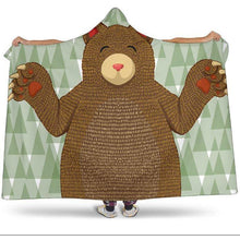 Load image into Gallery viewer, Bear Hooded Blanket - Bearified Gear