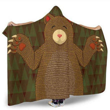Load image into Gallery viewer, Bear Hooded Blanket - Bearified Gear