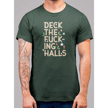 Load image into Gallery viewer, Deck The F'n Halls Christmas T-Shirt - Bearified Gear