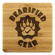 Load image into Gallery viewer, Bearified Gear Bamboo Coaster Set - Bearified Gear