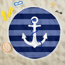 Load image into Gallery viewer, Round Anchor Beach Towel - Bearified Gear