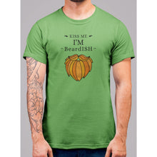 Load image into Gallery viewer, Kiss Me I'm Beardish T-Shirt - Bearified Gear