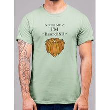 Load image into Gallery viewer, Kiss Me I'm Beardish T-Shirt - Bearified Gear