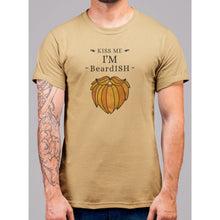 Load image into Gallery viewer, Kiss Me I'm Beardish T-Shirt - Bearified Gear