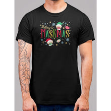 Load image into Gallery viewer, Merry Maskmas Christmas T-Shirt - Bearified Gear