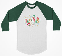 Load image into Gallery viewer, Merry Maskmas 3/4 Christmas Shirt - Bearified Gear