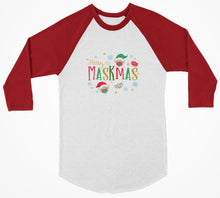 Load image into Gallery viewer, Merry Maskmas 3/4 Christmas Shirt - Bearified Gear