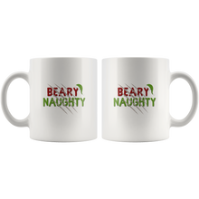 Load image into Gallery viewer, Beary Naughty Ceramic Christmas Mug - Bearified Gear